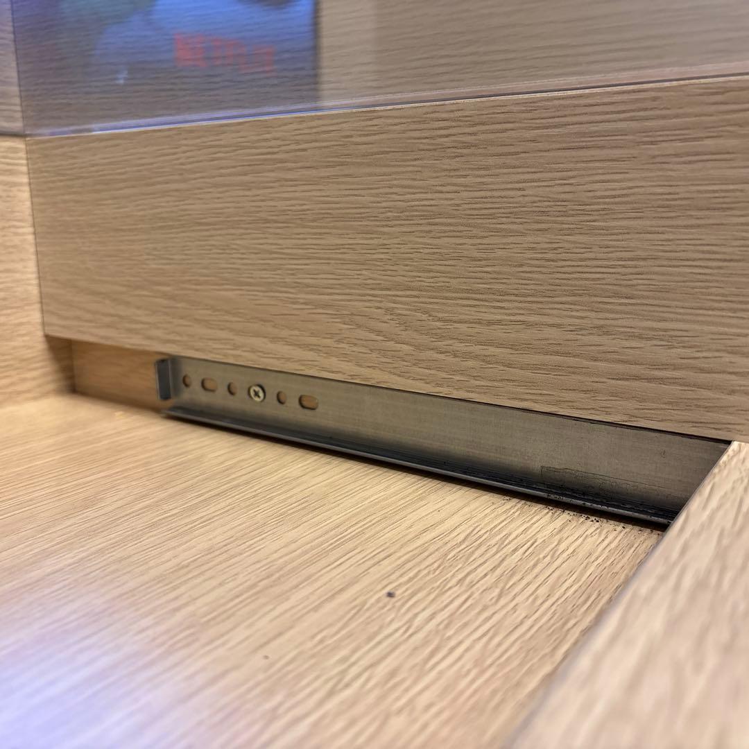 ガラス天板引き出し付きセンターテーブル