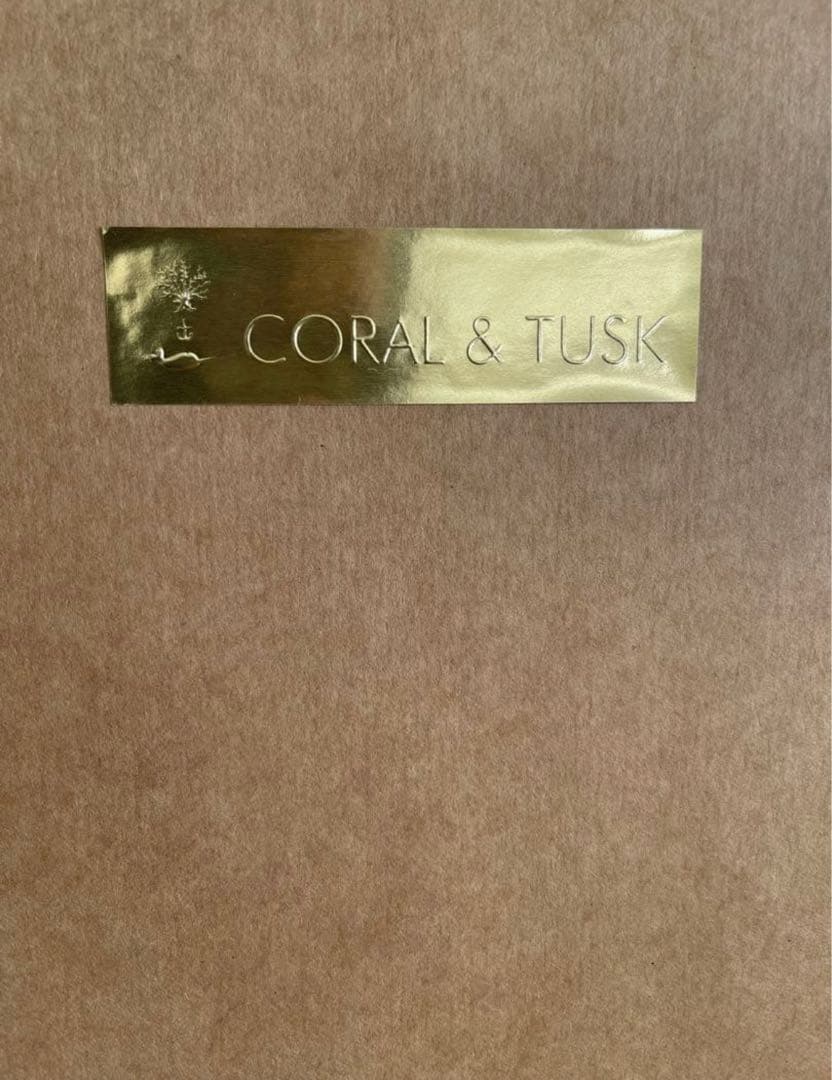 新品コーラル＆タスク　刺繍アート