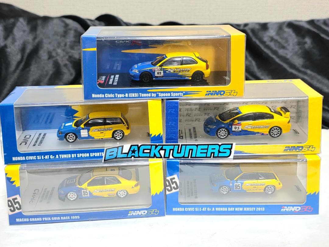 INNO64イノモデル1/64 ホンダ シビック Spoon 5セット 限定