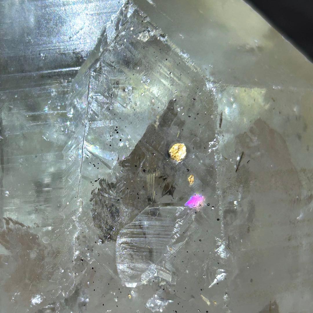 ☆ラッキー様！帝王秘宝！極美！アナテース　レインボー　水晶　原石　クラスター