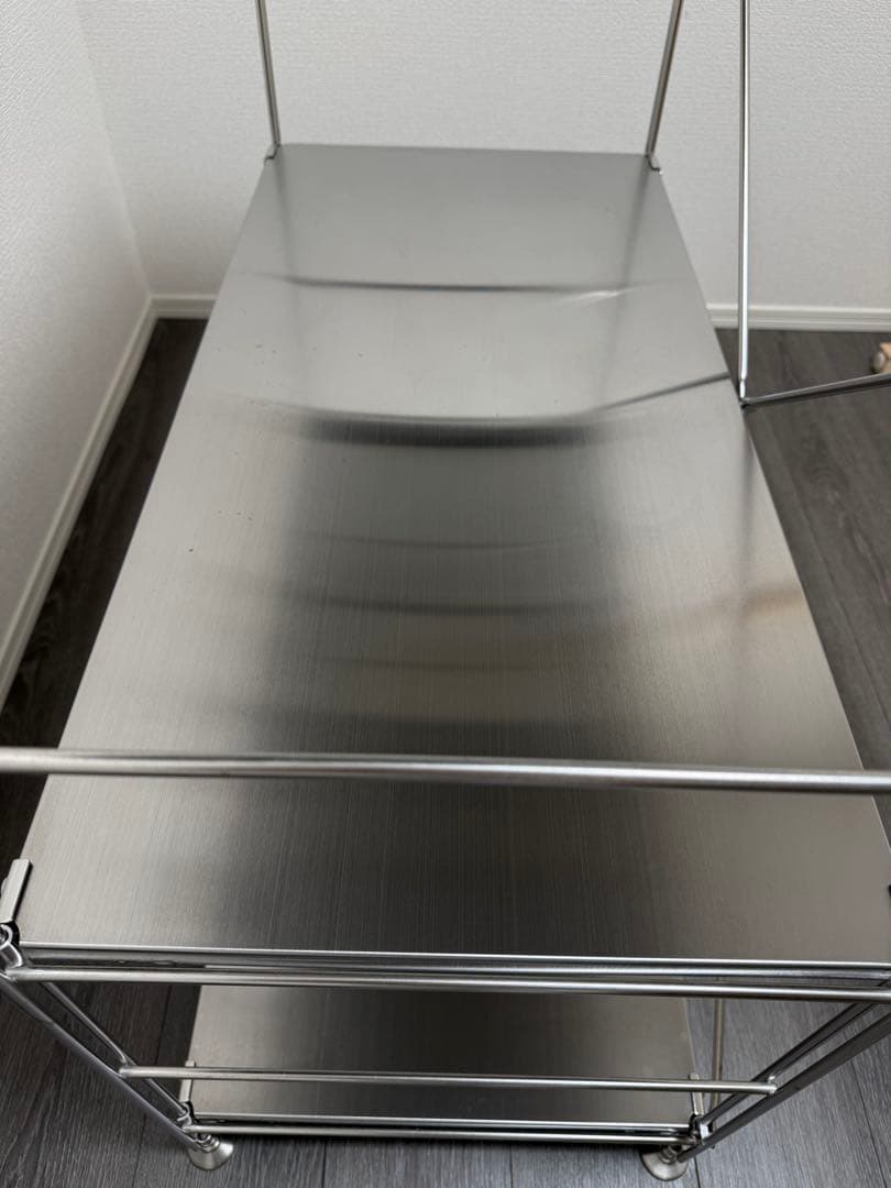 MUJI 無印良品 ステンレスユニットシェルフ ワイド 小 幅86cm
