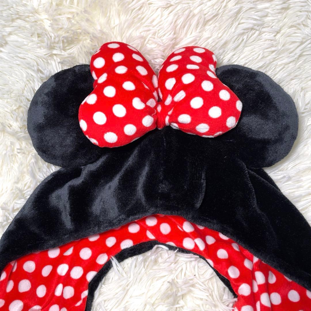 ディズニー ミニー マフラーキャップ - メルカリ