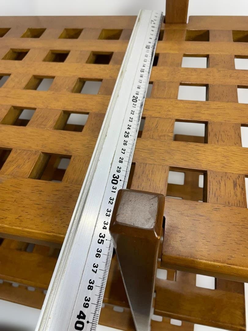 木製3段　オープンシェルフ 格子状　09c55