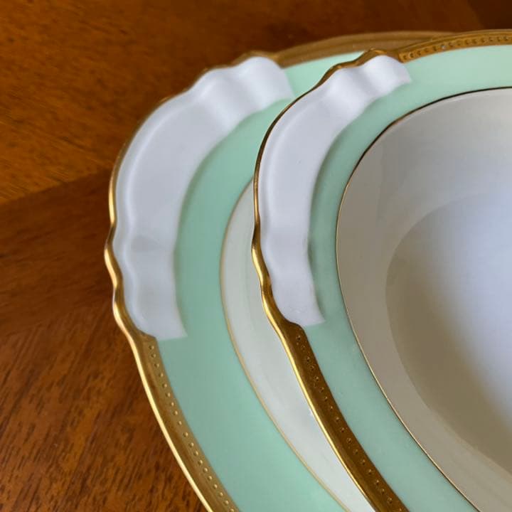 【希少品】大倉陶園★メイグリーン★パーティ　セット