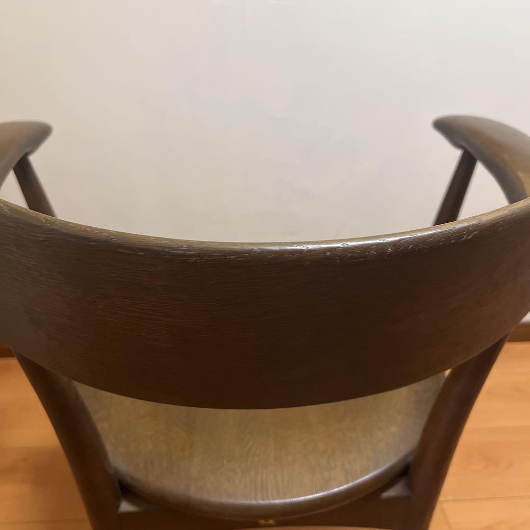 飛騨産業 アームチェア HIDA キツツキ クレセント ダークブラウン