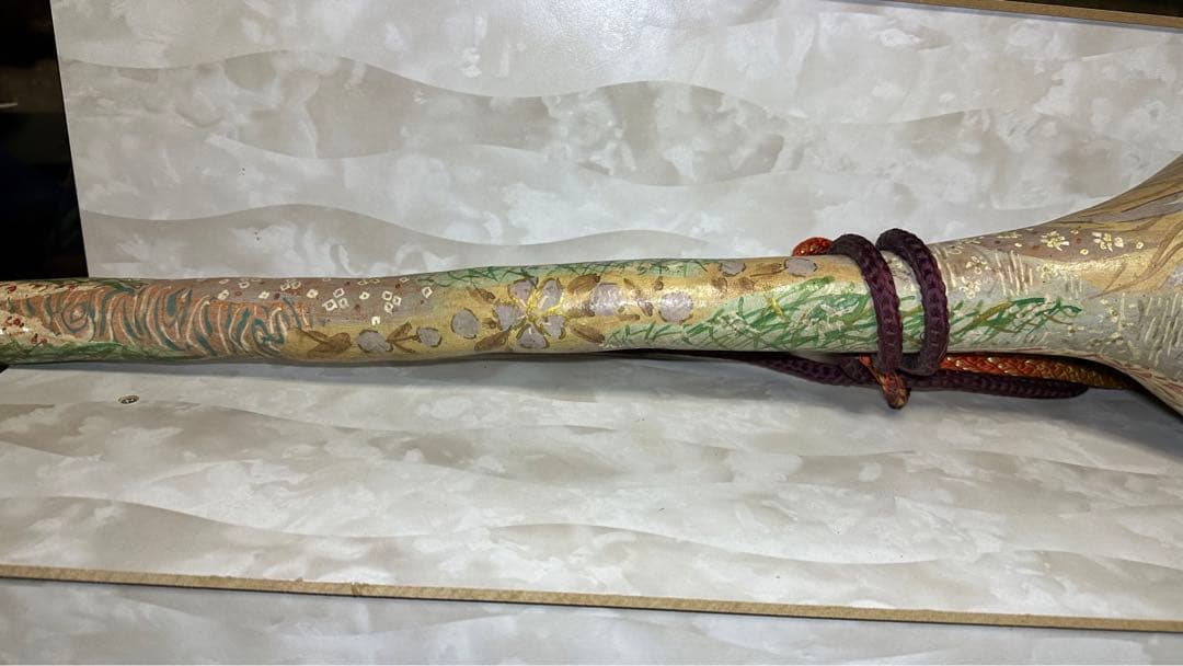 着物の絵付け師/逸品/ひょうたん/瓢箪/オブジェ/縁起物/組紐付き