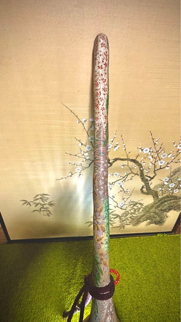 着物の絵付け師/逸品/ひょうたん/瓢箪/オブジェ/縁起物/組紐付き