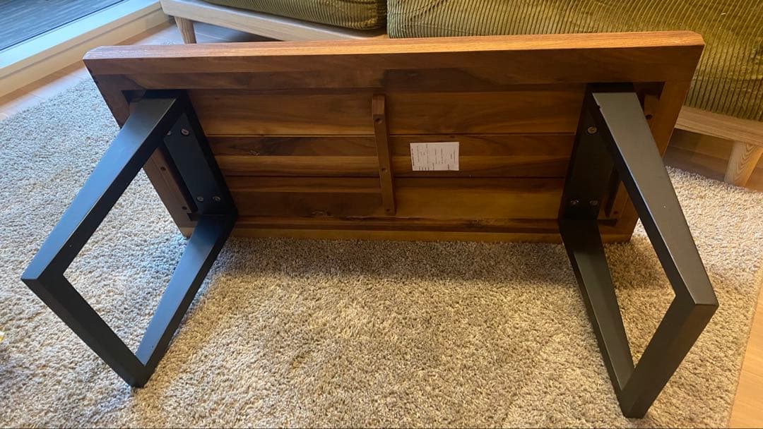 天然木 ローテーブル リビングテーブル 90×45×40