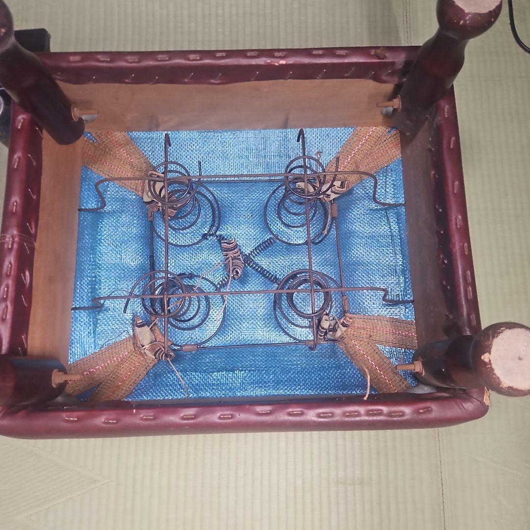 昭和レトロ　オットマン　本革