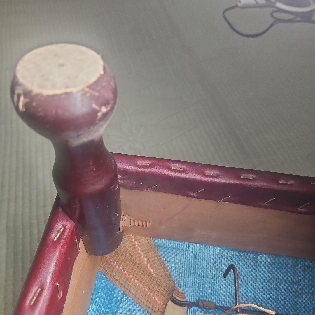 昭和レトロ　オットマン　本革