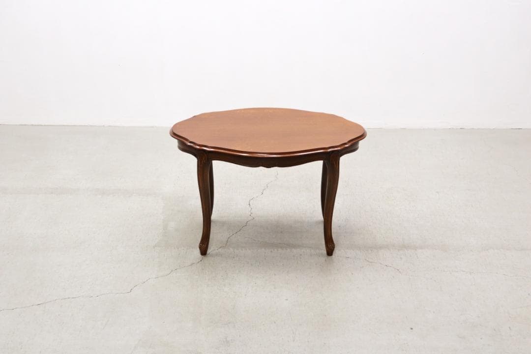 ヴィンテージ クラシカル オーバル センターテーブル サイドテーブル 猫脚