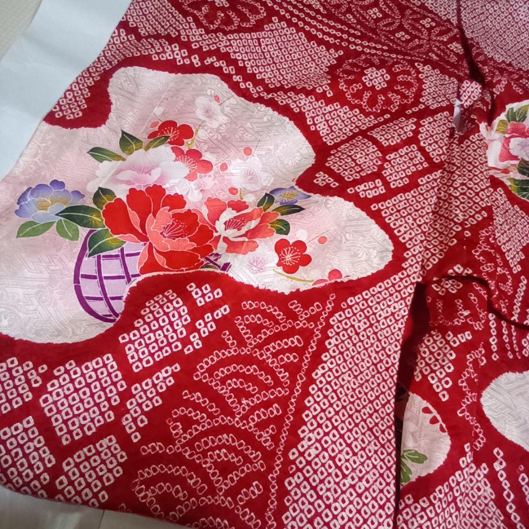 美品【正絹　七五三　三歳】