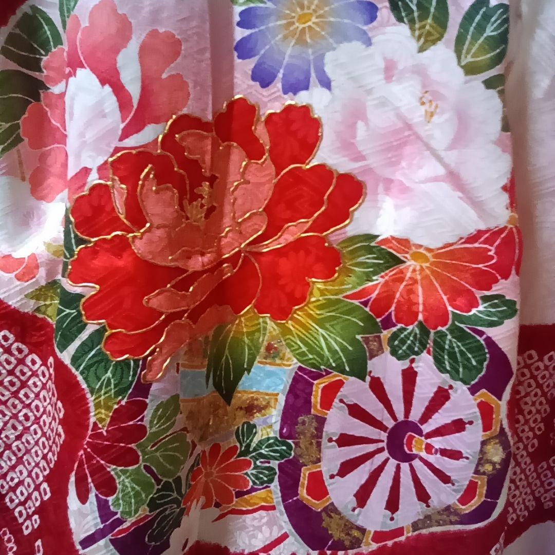 美品【正絹　七五三　三歳】