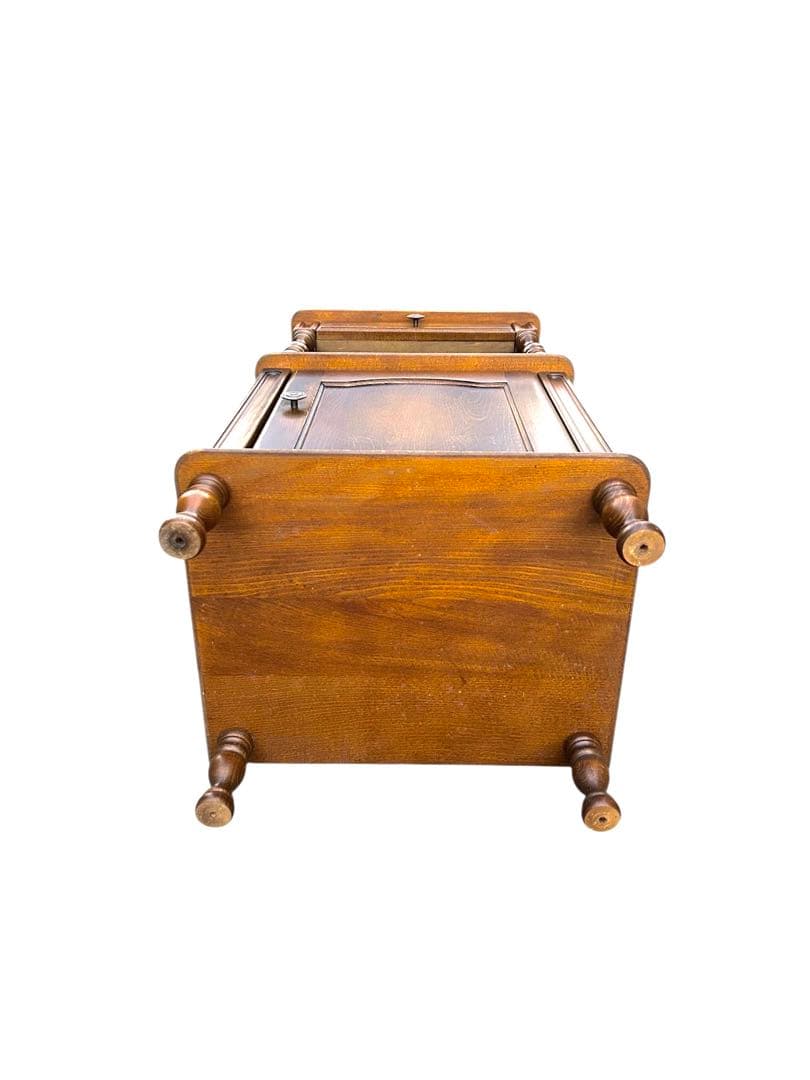 昭和レトロ 木製コンソールテーブル コールキャビネット 電話台 花台