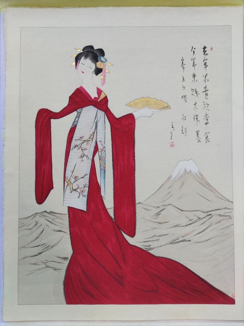 東郷青児 Togo 女性の肖像 リトグラフ 半額以下 石版画 東郷青児 Togo