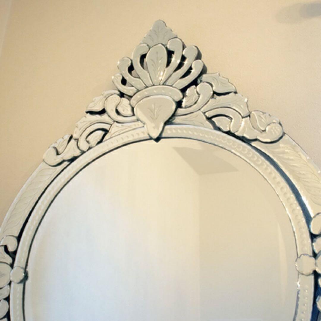 壁掛け鏡 壁掛けミラー アンティーク調ミラー 　ピースPeace