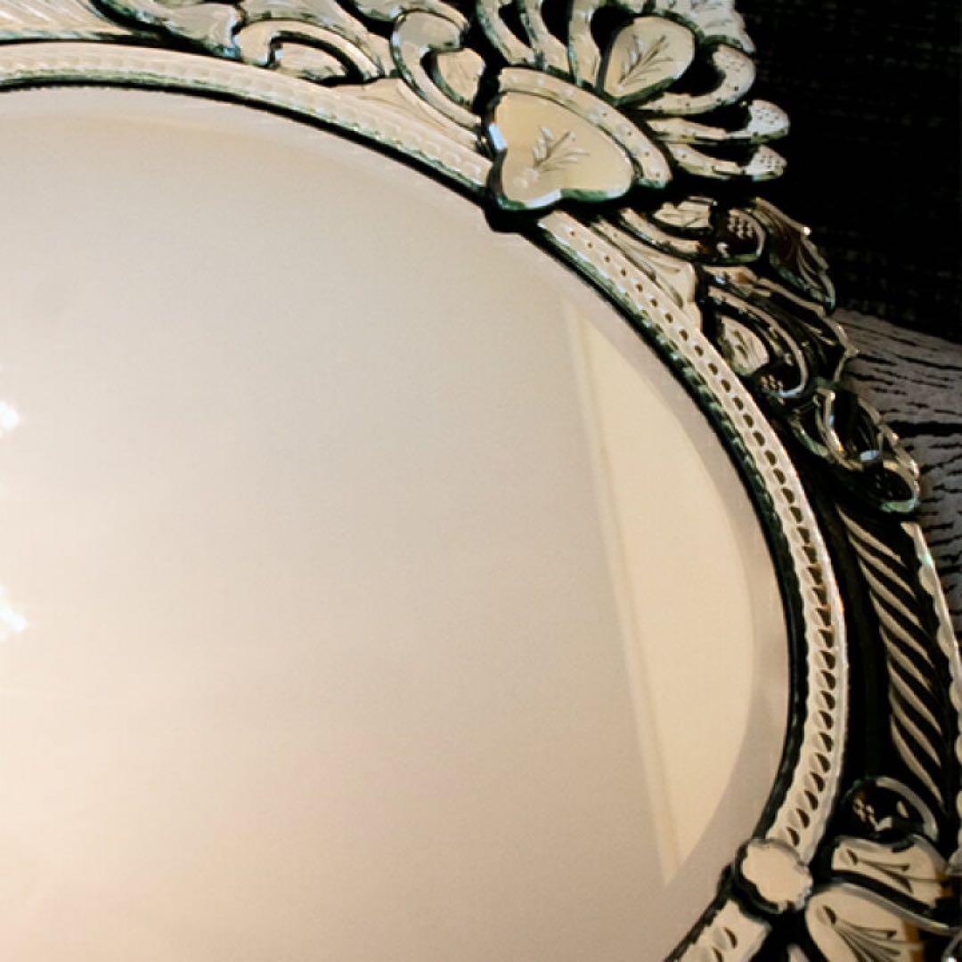 壁掛け鏡 壁掛けミラー アンティーク調ミラー 　ピースPeace