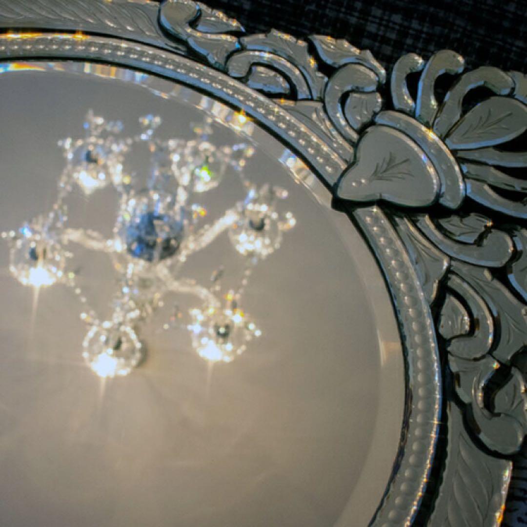 壁掛け鏡 壁掛けミラー アンティーク調ミラー 　ピースPeace