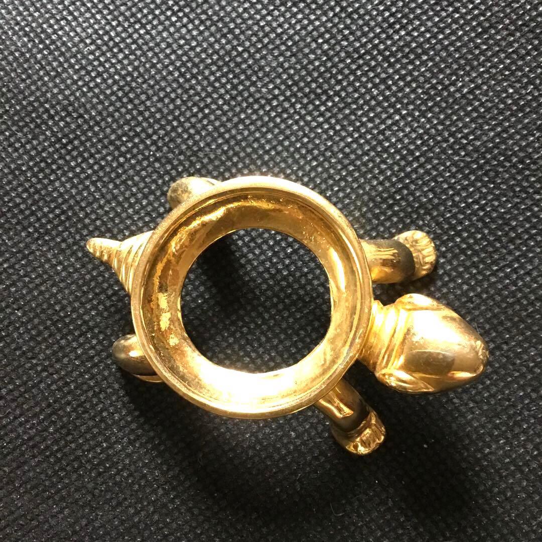 ゴールドルチルクォーツ置物　丸玉　ブラジル産　直経約4.83cm 重さ約160g