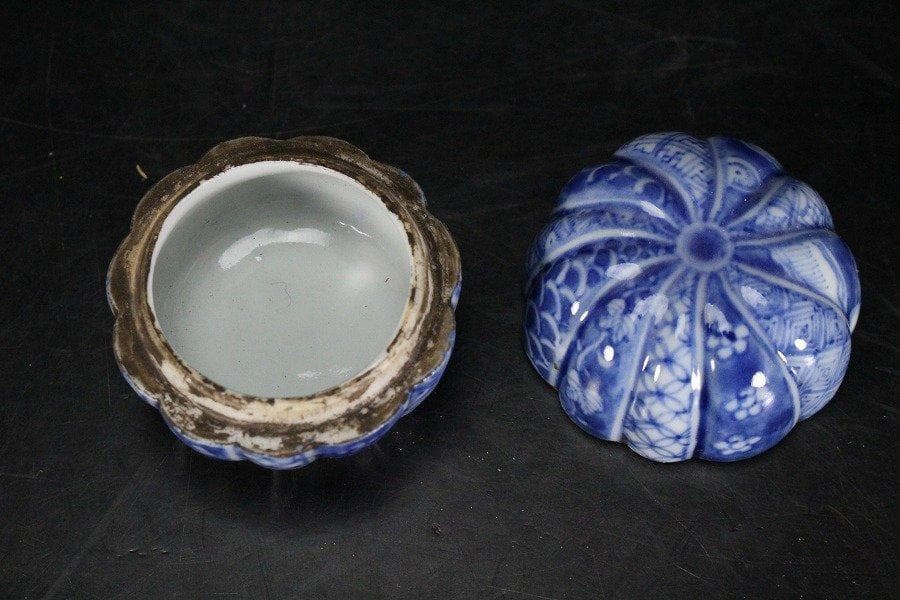 中国美術 青花 祥瑞 香合 五涼太甫 款 茶道具伝来 - メルカリ