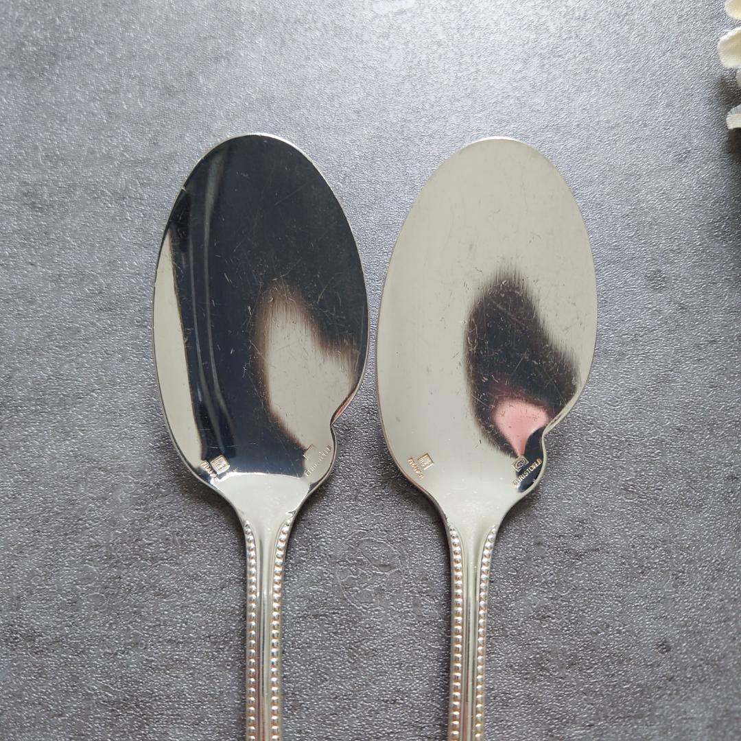極希少 クリストフル パール ソーススプーン 2点