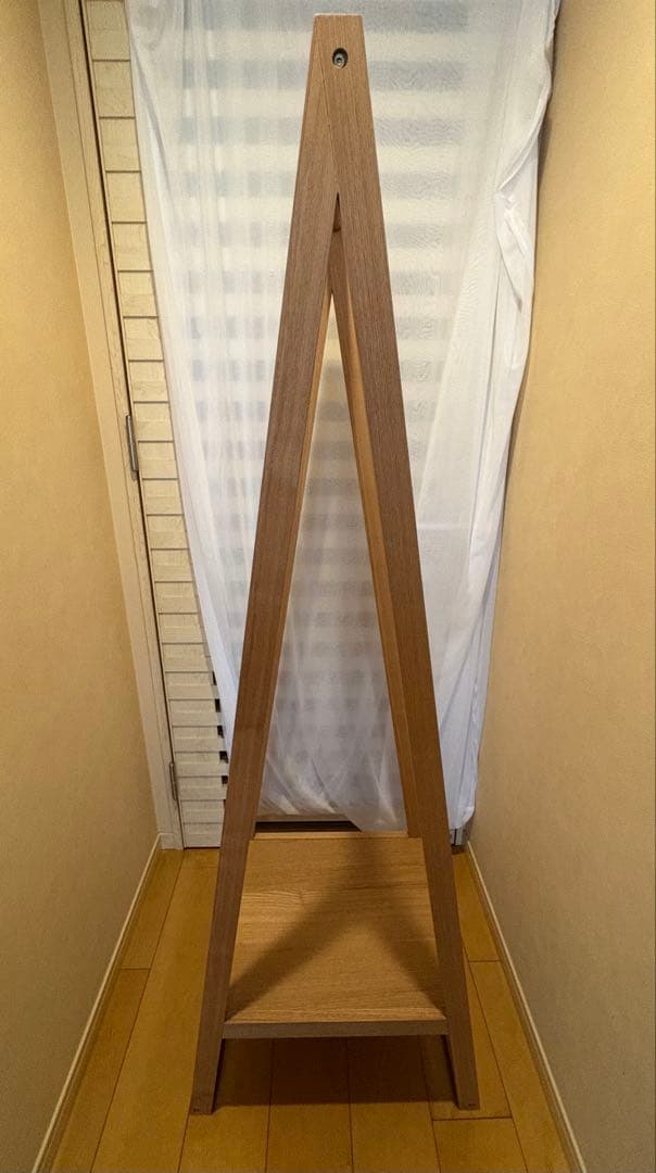 無印良品　木製Aフレーム衣類ラック(旧型・タモ材)