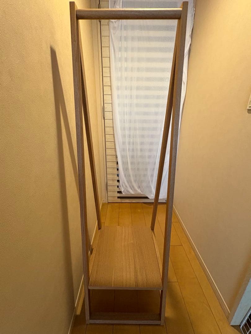 無印良品　木製Aフレーム衣類ラック(旧型・タモ材)