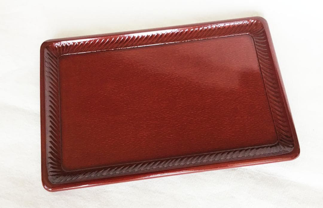 お盆トレー 長角盆 えぐり後藤塗 31.5㎝ 漆器 漆塗り 讃岐漆器