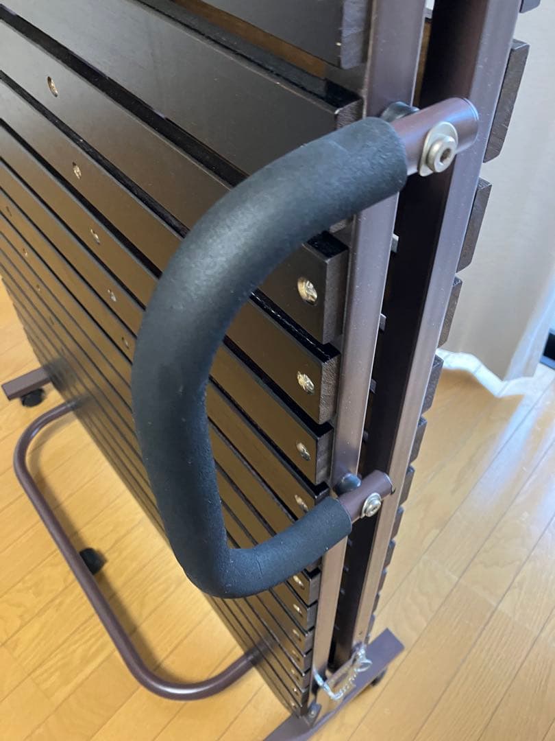 シングル 折りたたみベッド ベッドフレーム 木製 すのこ ブラウン