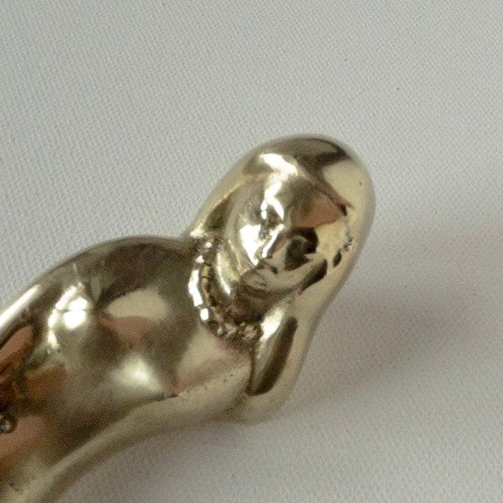 【匿名配送】裸婦 真鍮製 栓抜き 作家物