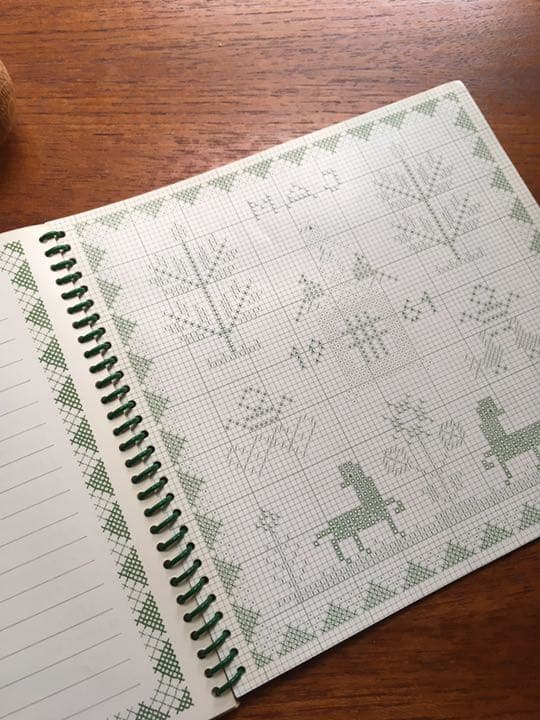 d1:  Fremme フレメ　カレンダー　１９６１年　クロスステッチ　刺繍