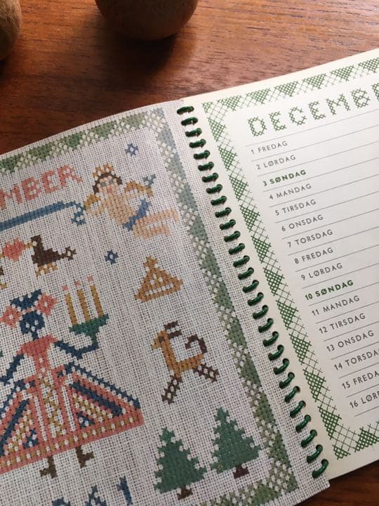 d1:  Fremme フレメ　カレンダー　１９６１年　クロスステッチ　刺繍