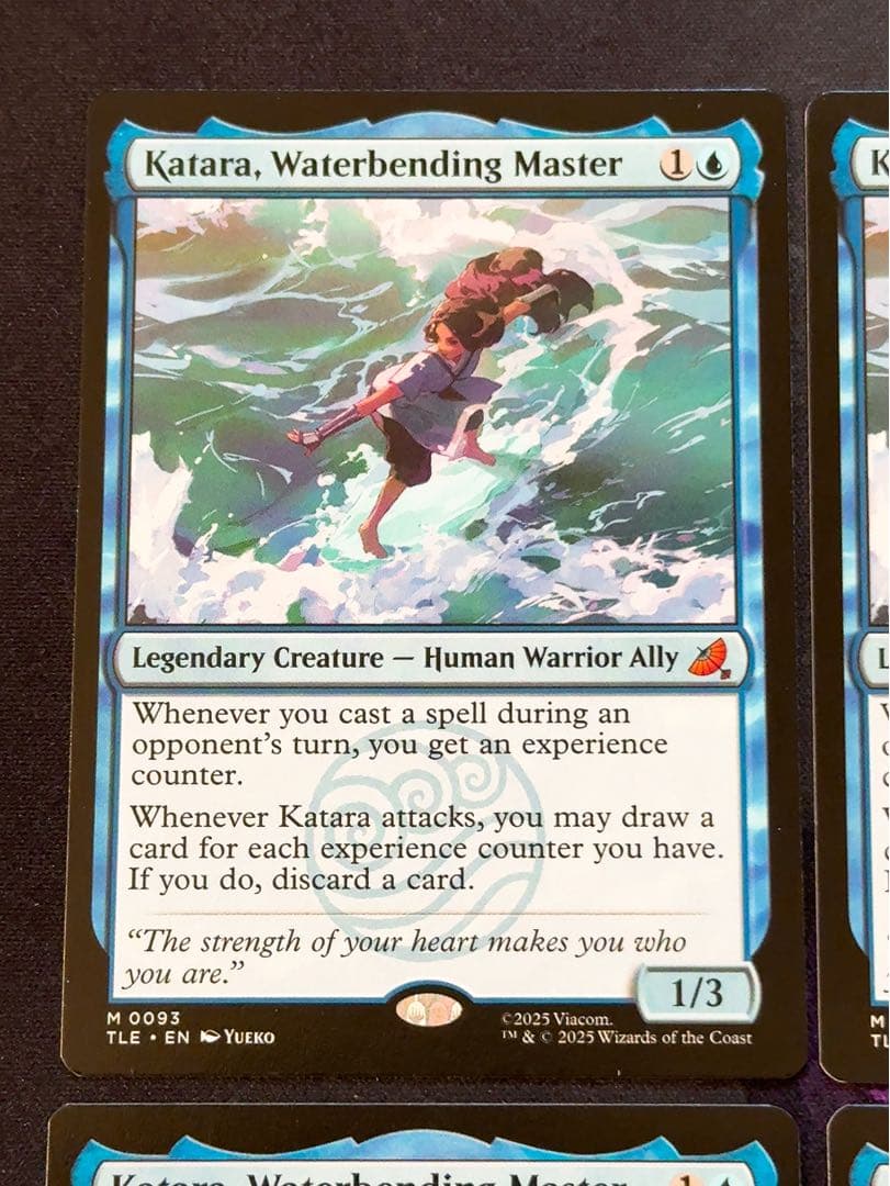 水の技の達人、カタラ　英語　4枚セット