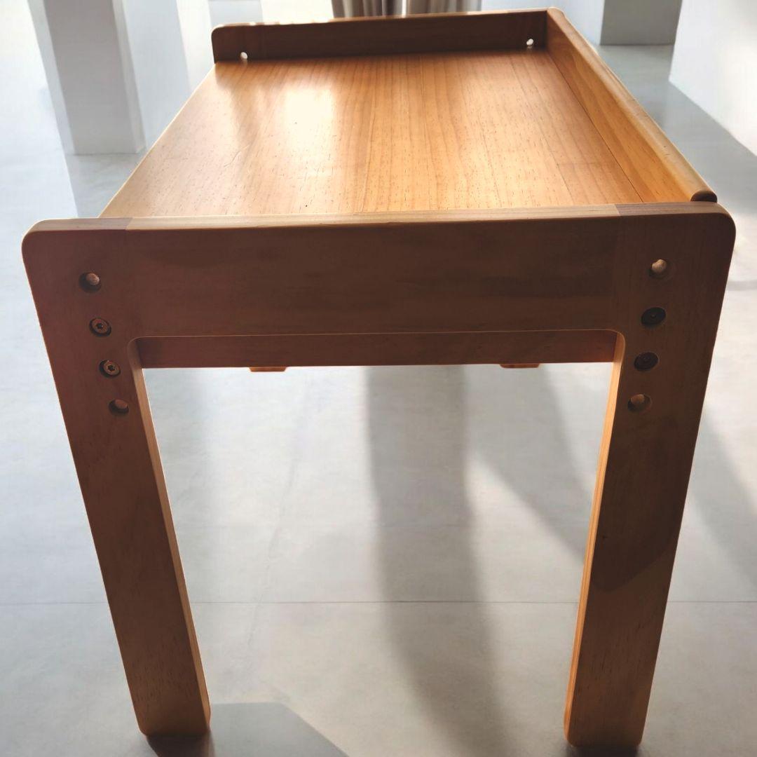 【美品】ニトリ 学習机 オリーブキッズデスク＆チェアセット 木製 引き出し付