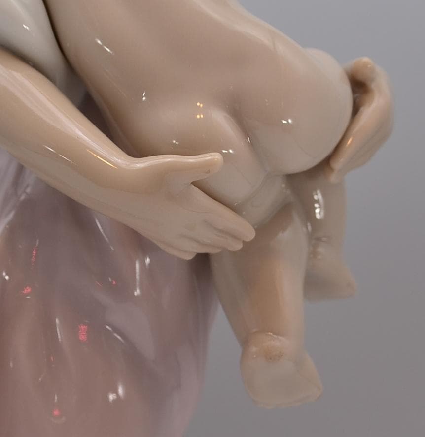 母親がわり　＃6681　★リヤドロ　スペイン　ポーセリン　ヴィンテージ　箱付き