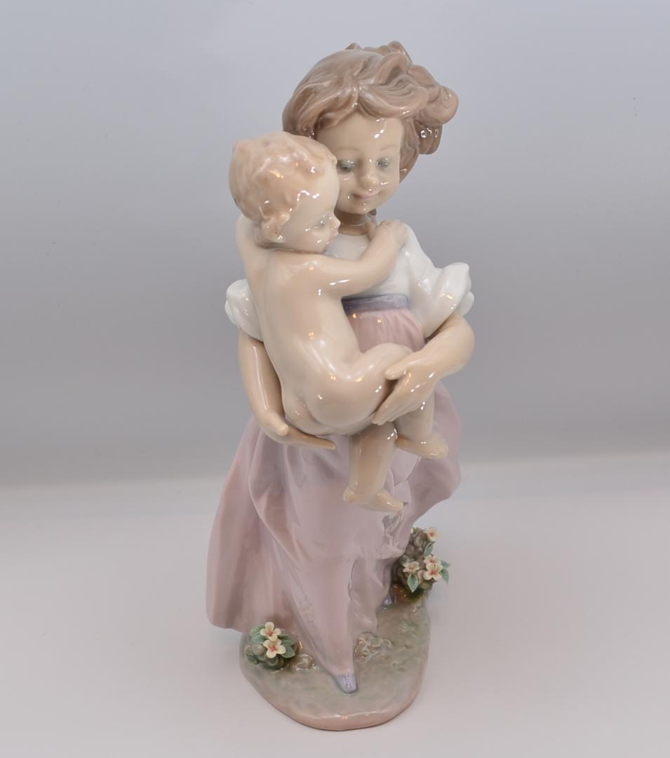 母親がわり　＃6681　★リヤドロ　スペイン　ポーセリン　ヴィンテージ　箱付き