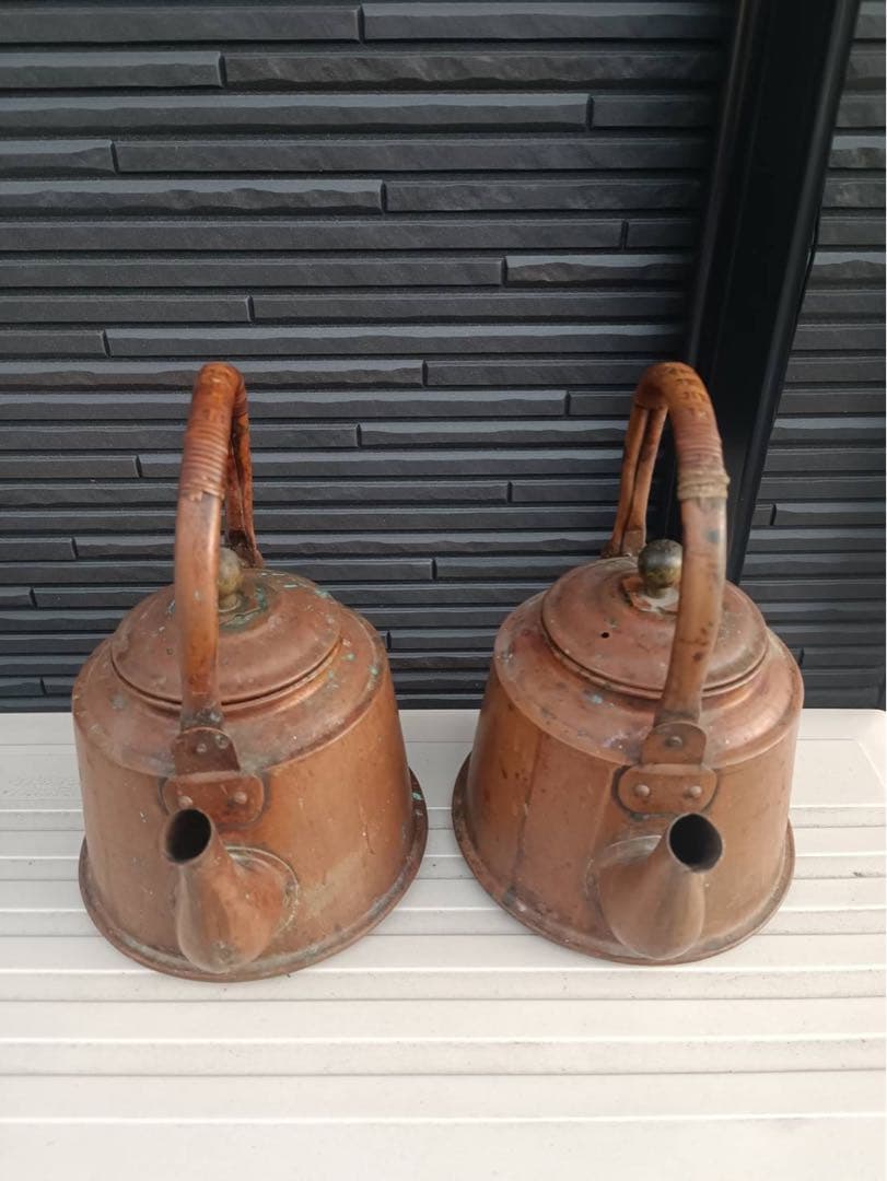 ヴィンテージ 銅製やかん 2個セット