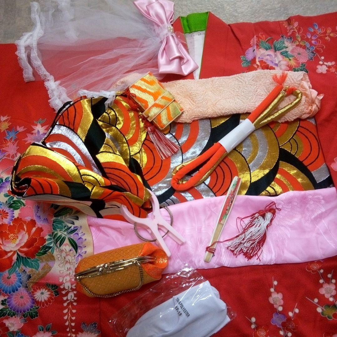 【七五三 7歳 ハーフ成人式】振袖 着物セット