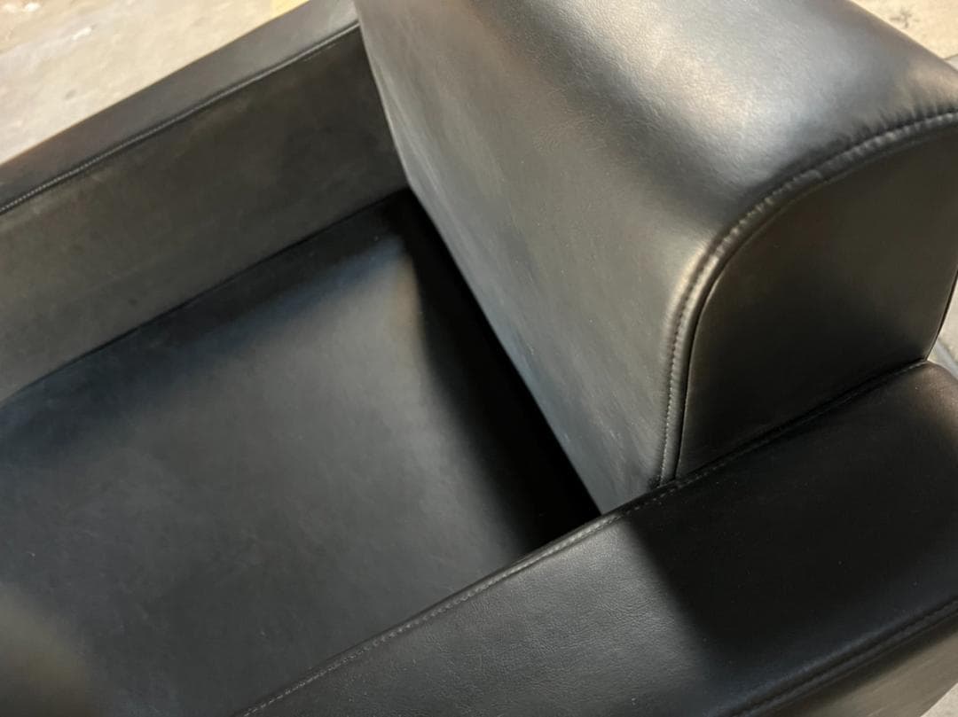 新品未使用 ソフトレザー シングルソファ 黒  業務用 群馬 事務室