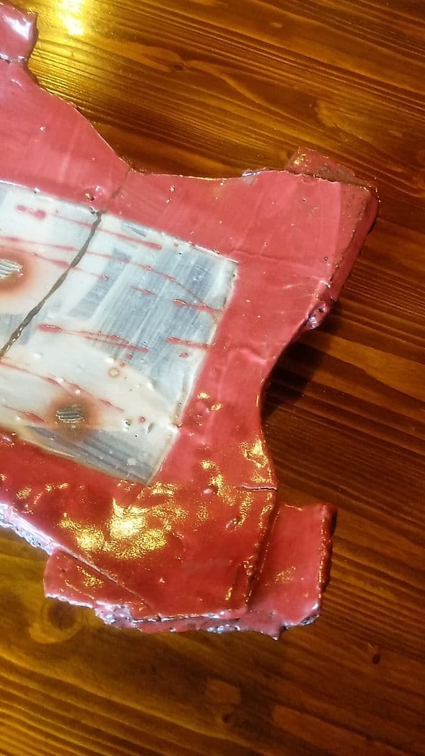 丹波焼き立杭焼丹文窯大西雅文作金継ぎ完品大皿