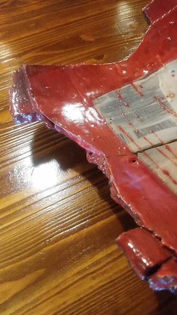 丹波焼き立杭焼丹文窯大西雅文作金継ぎ完品大皿