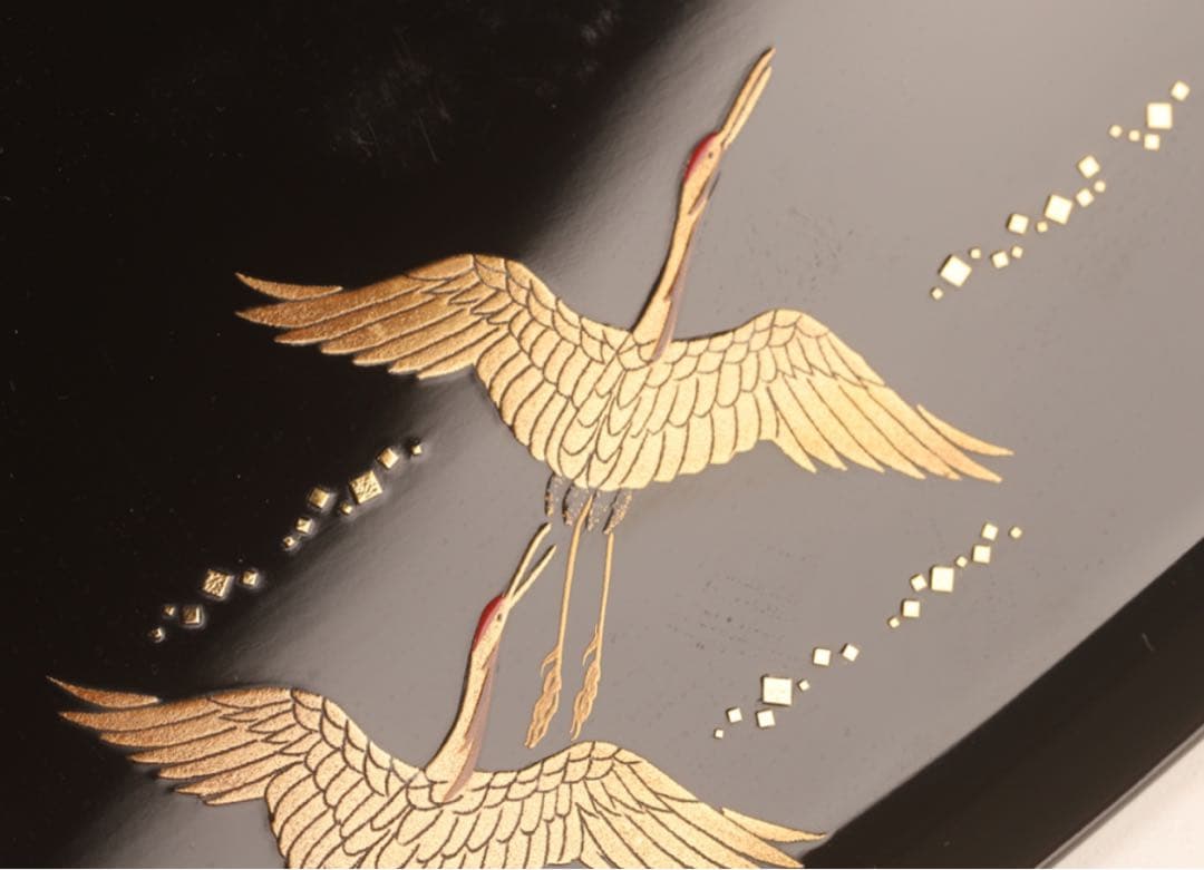 【極レア】 70万円 鶴蒔絵 輪島塗 銘々皿 婦人画報