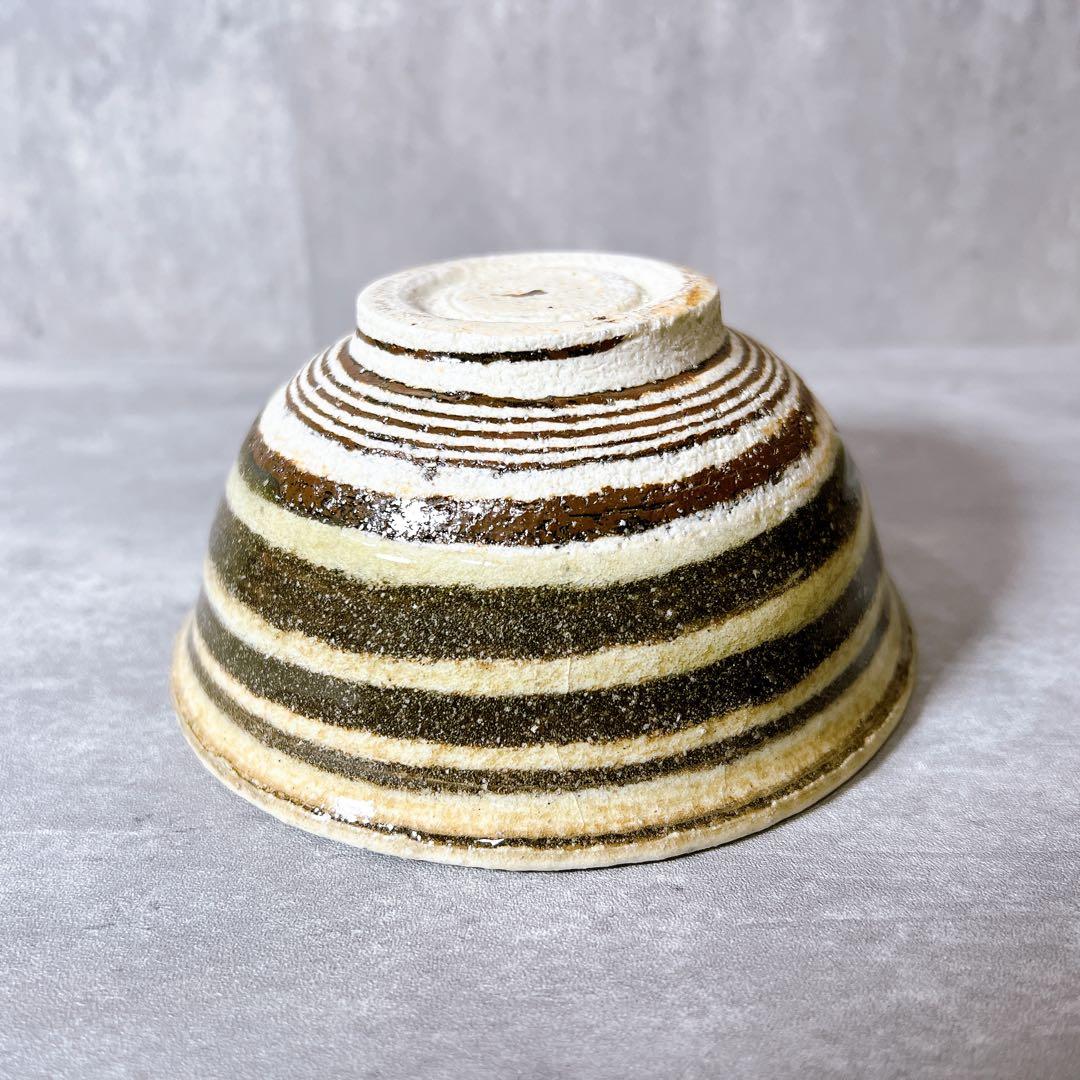 釉だまり飯碗』井上茂 練り込み茶碗 ストライプ うつわ ボウル - メルカリ