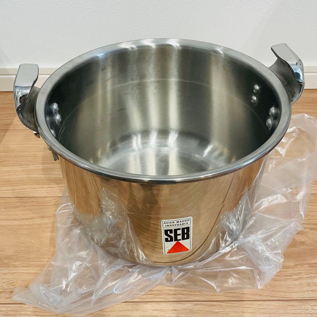 長期保管未使用品 SEB セブ 圧力鍋 厚手アルミ製 8L フランス製 箱