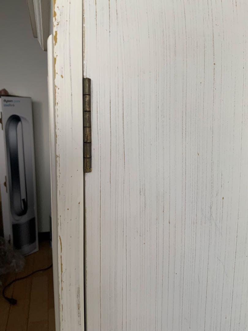 中古　美品　アンティーク　フランス　ホワイト 木製ラック 2