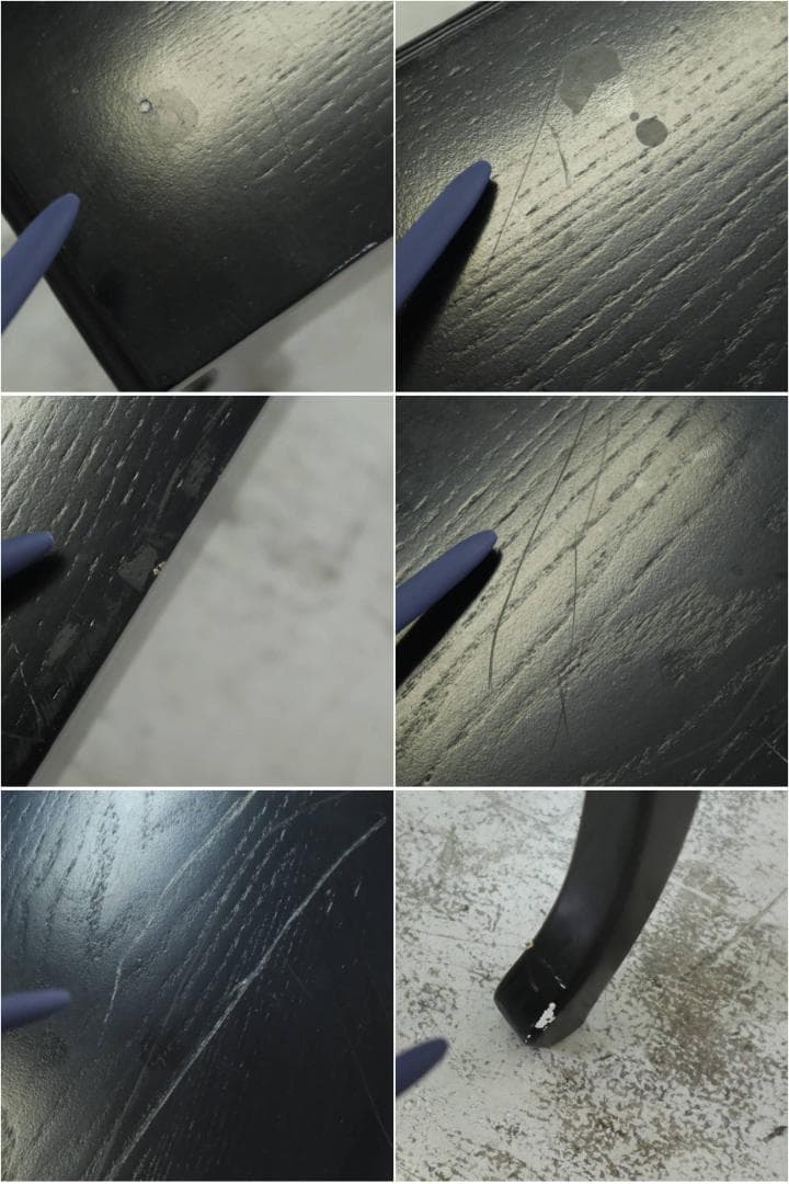 フレンチアンティーク調 猫脚 コンソールデスク サイドテーブル 黒 ロココ調