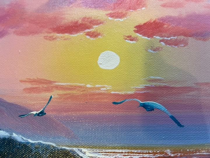 キャンバスビーチアート　豪華額装あり　西海岸　ロンハーマン　wtw サーファーズ