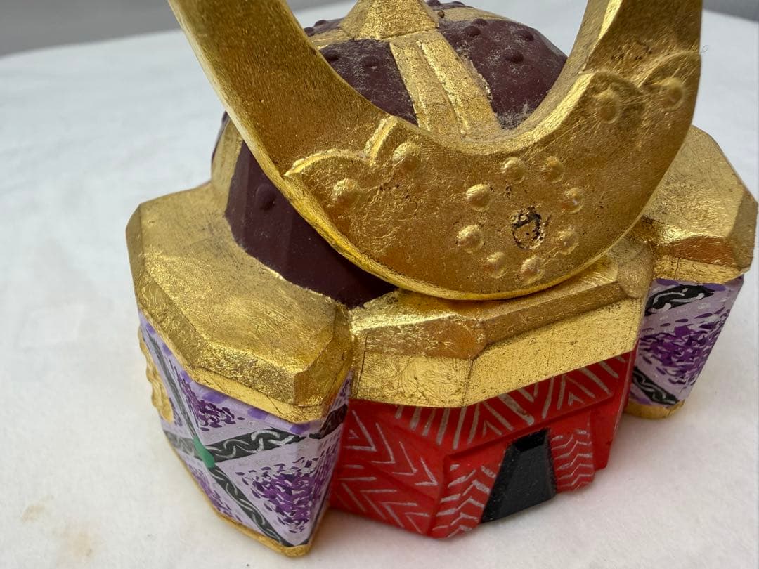 奈良一刀彫り　神泉作　兜　誠美堂