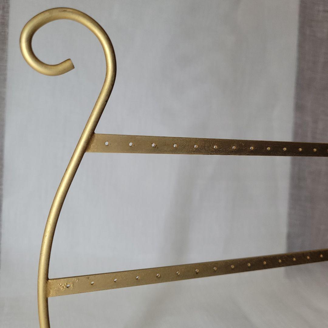 アンティーク風 マットゴールド ピアススタンド