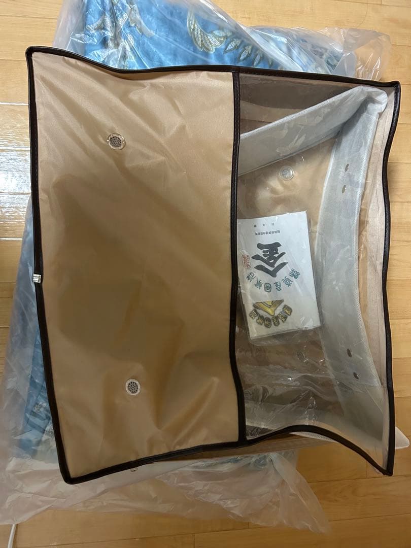 入金真綿高級シルク布団 ブルー